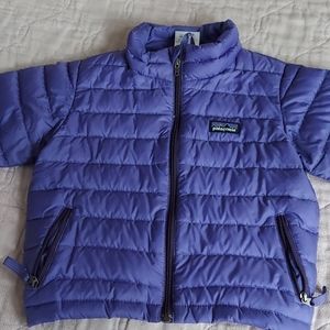 Tots purple Patagonia puffer